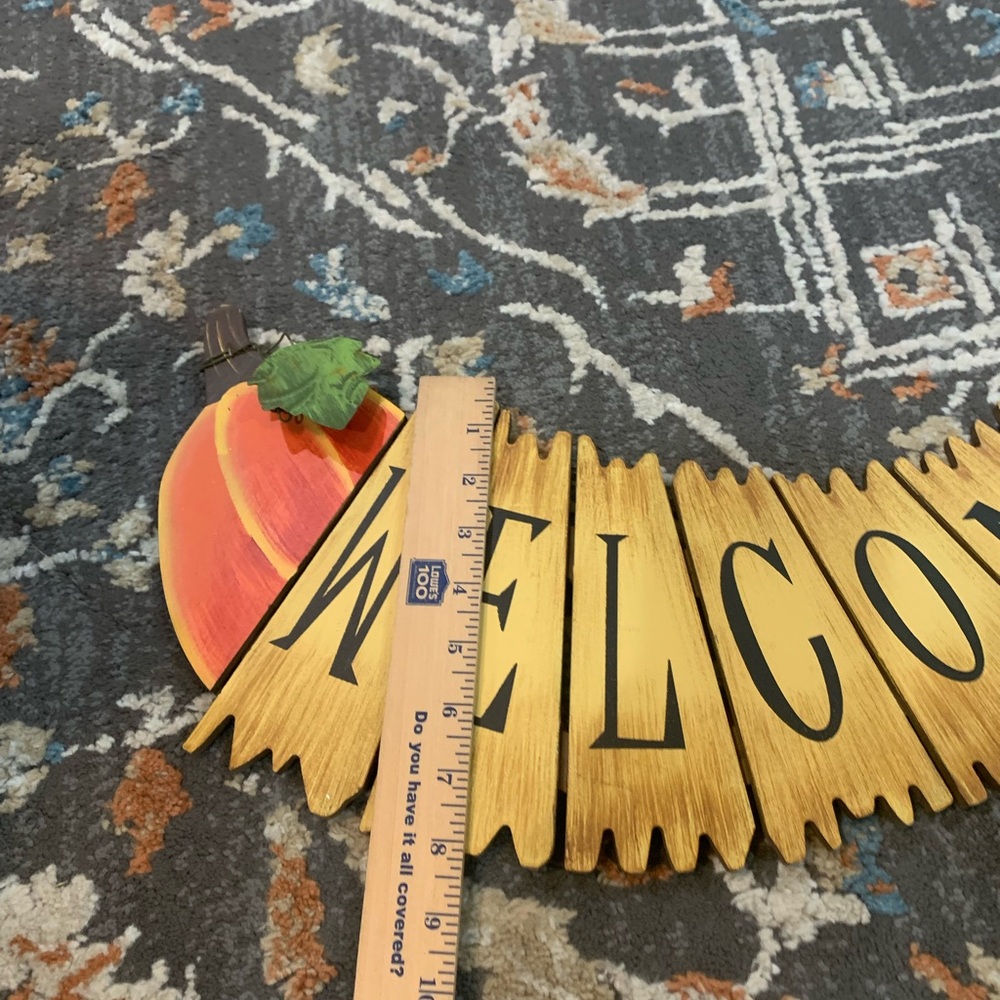 New Fall Pumpkin Welcome Wood Sign - Picture 3 of 4